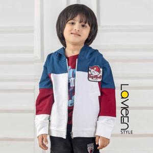 Boys Funky Vibes 3-Piece Multi-Color Hoodie & Cargo Set