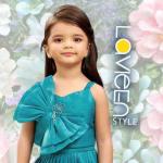 Indo-Western Lehenga Choli, Teal Blue with Multi-color Floral Prints, Premium Silk