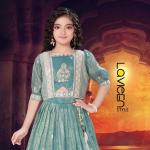 Indo-Western Three-Piece Jacket, Crop Top, and Lehenga Set, Green, Soft Silk